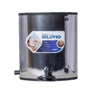 CALEFON DILUVIO ACERO 20LTS GRIFO PVC